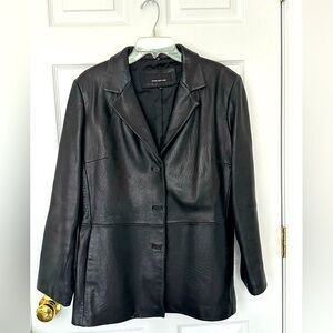 EUC Jones of New York Women’s Leather Jacket - Black